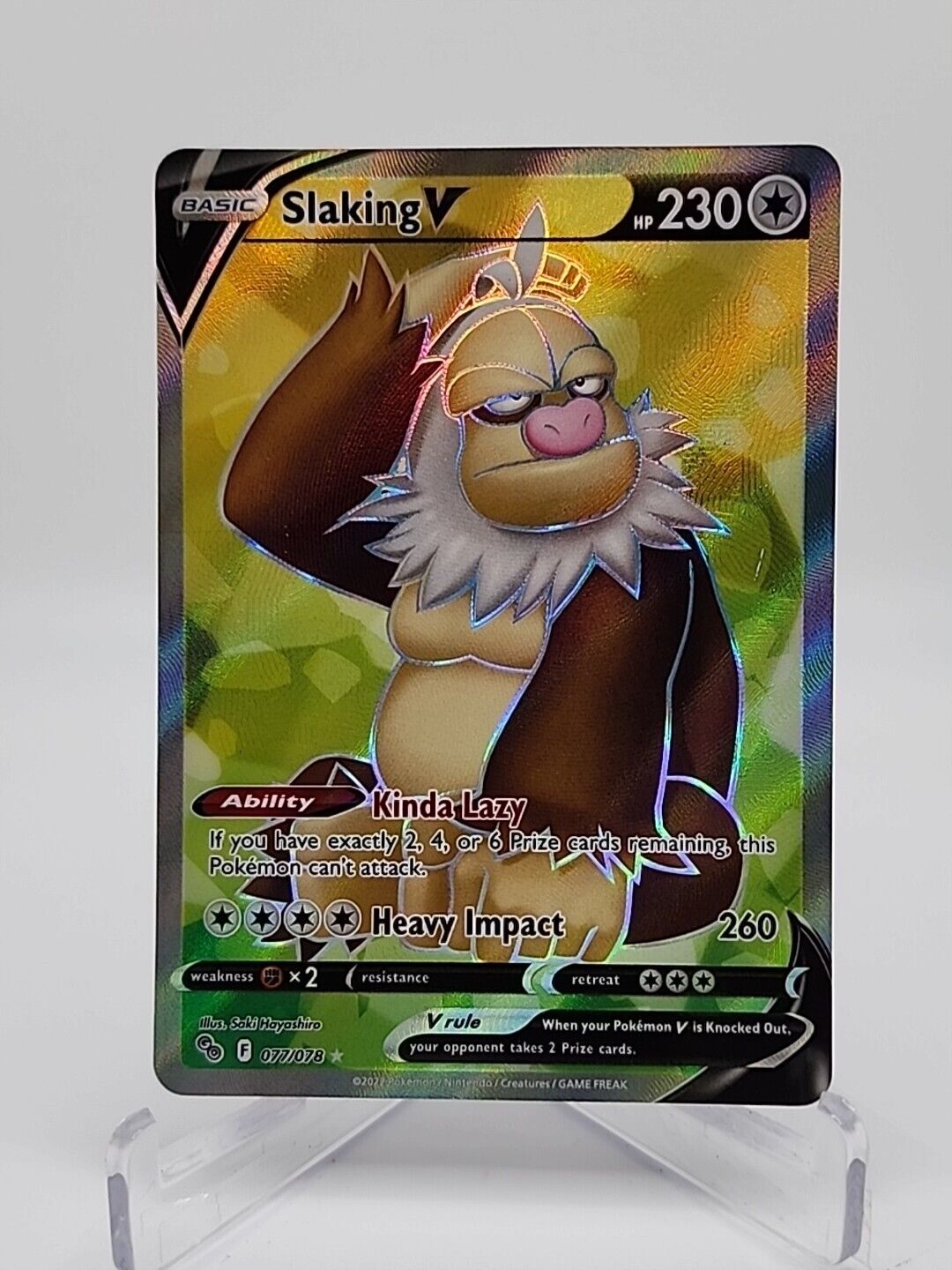 Slaking V  77/78 Pokémon TCG Pokemon Go