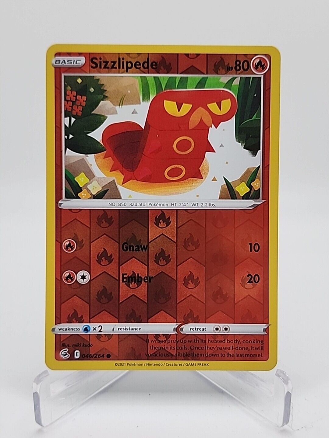 Sizzlipede [Reverse Holo]  46/264 Pokémon TCG Fusion Strike