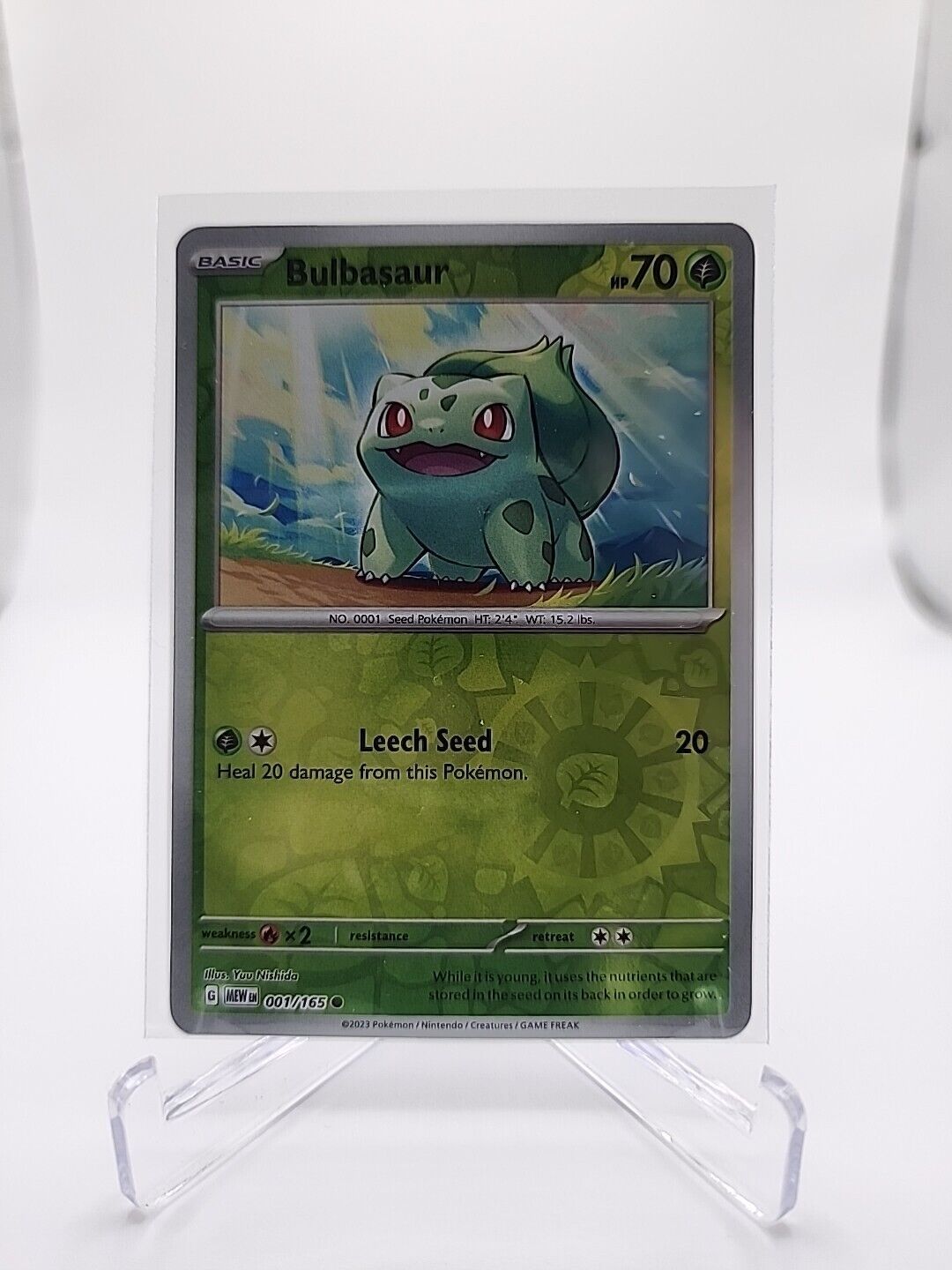 1/165 Bulbasaur [Reverse Holo]  Pokémon TGC Scarlet & Violet - 151