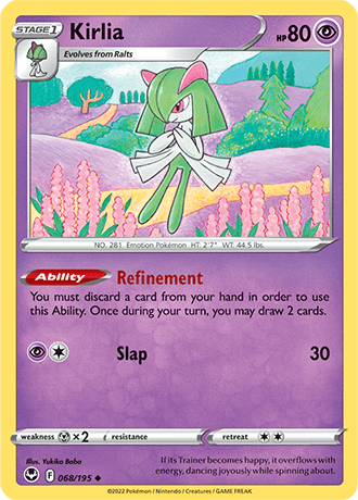 Kirlia  68/195 Pokémon TCG Silver Tempest