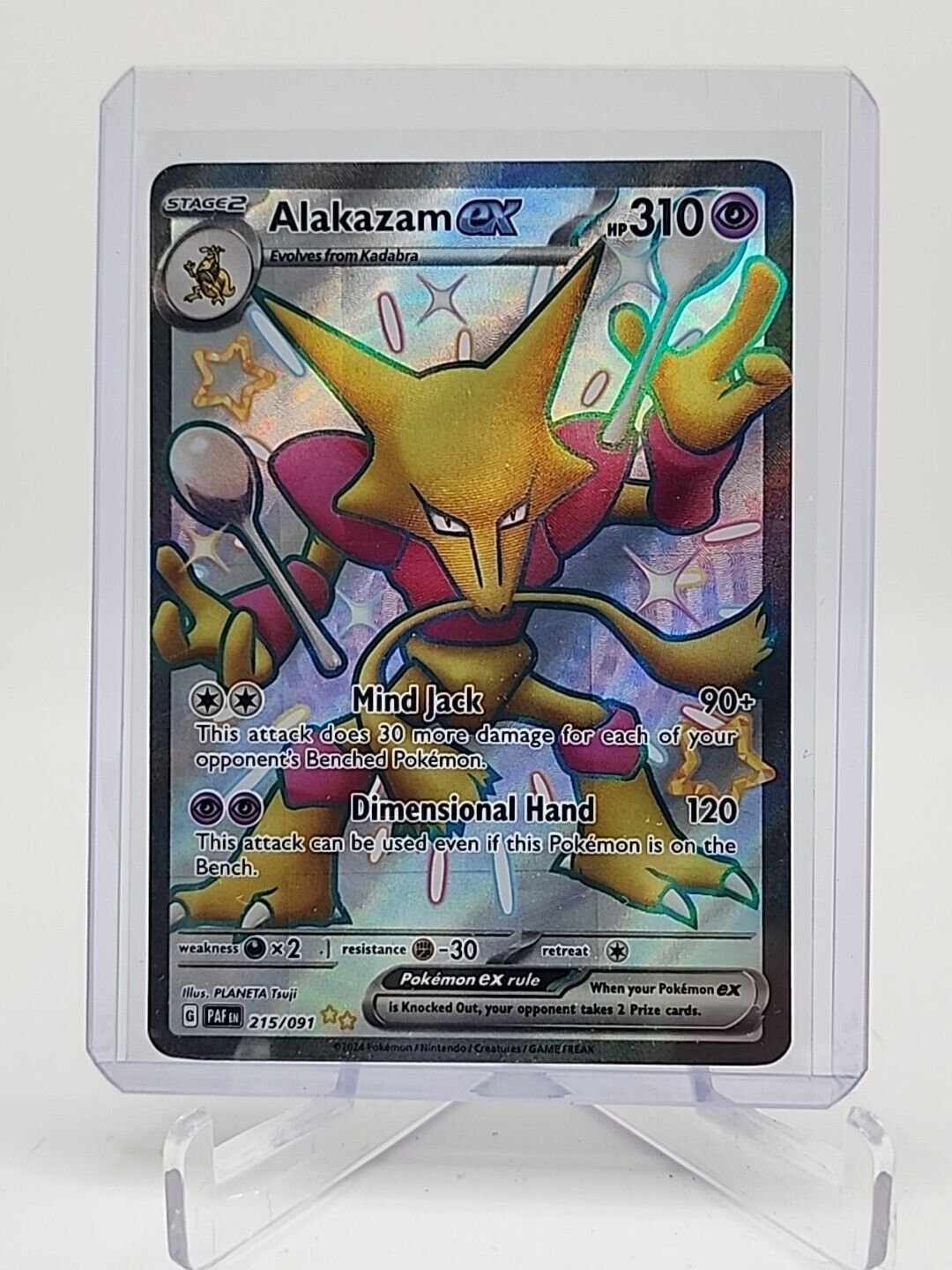 Alakazam ex  215/91 Pokémon TCG Paldean Fates