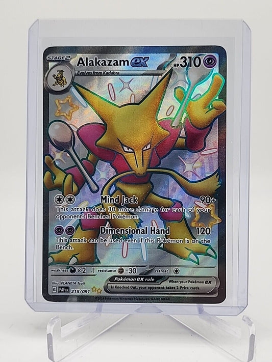 Alakazam ex  215/91 Pokémon TCG Paldean Fates