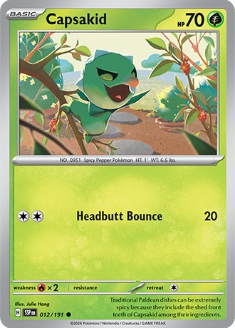 Capsakid  12/191 Pokémon TCG Surging Sparks