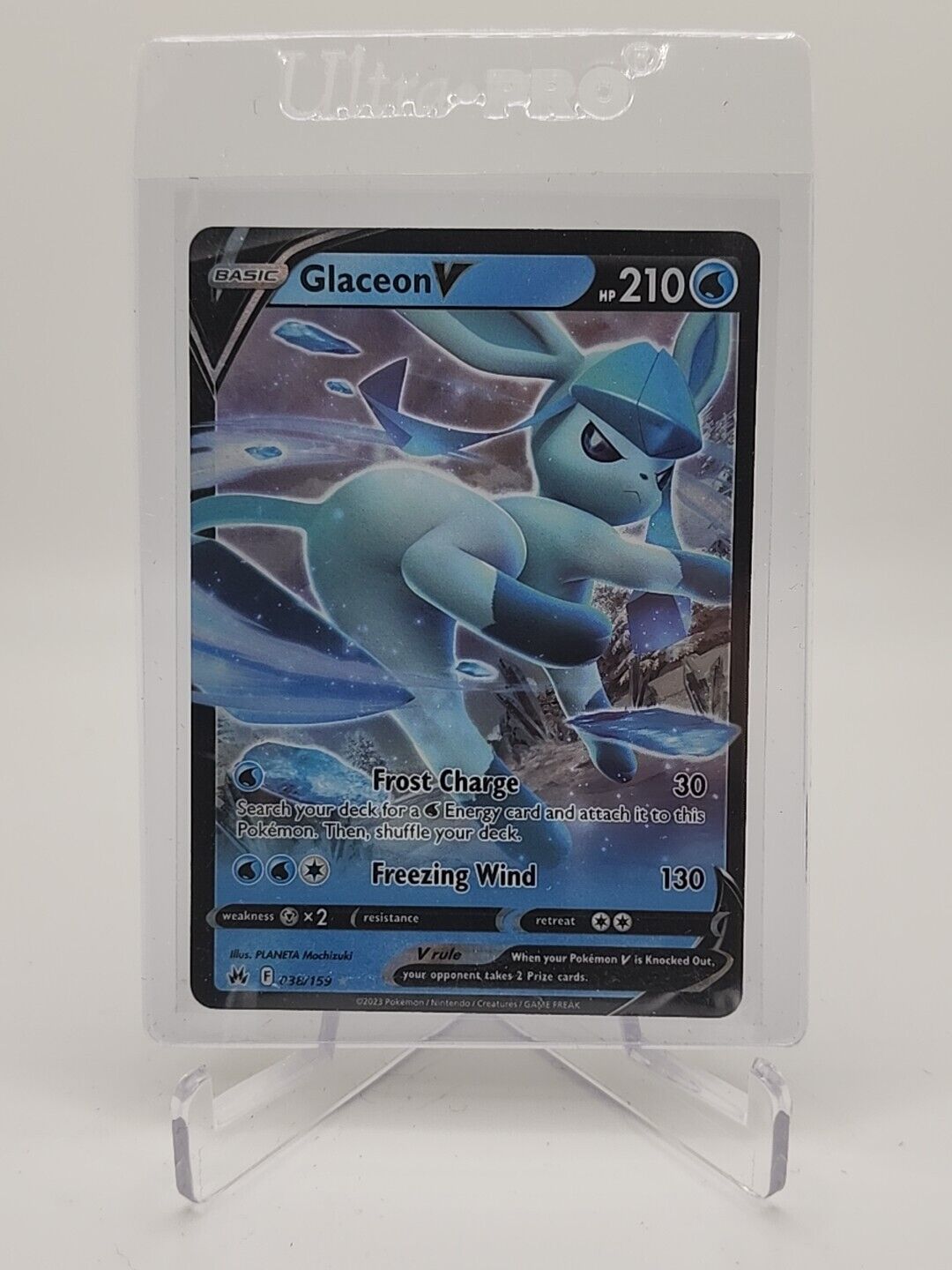 Glaceon V 38/159 Pokémon TGC Crown Zenith