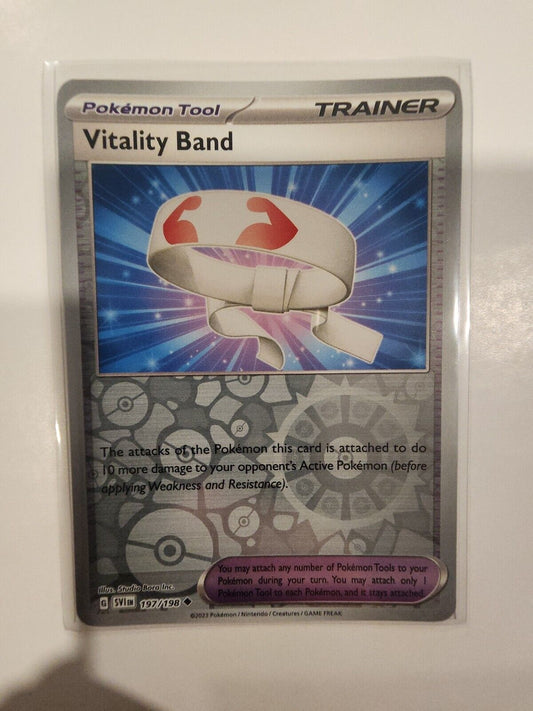 Vitality Band [Reverse Holo] 197/198 Pokémon TGC Scarlet & Violet