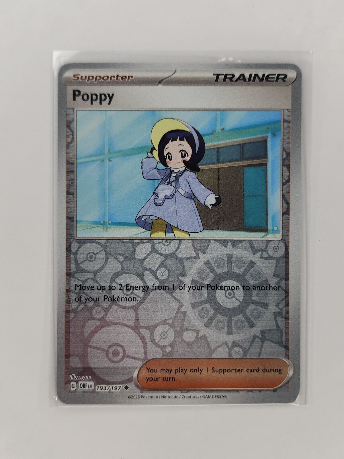 Poppy [Reverse Holo] 193/197 Pokémon TGC Obsidian Flames