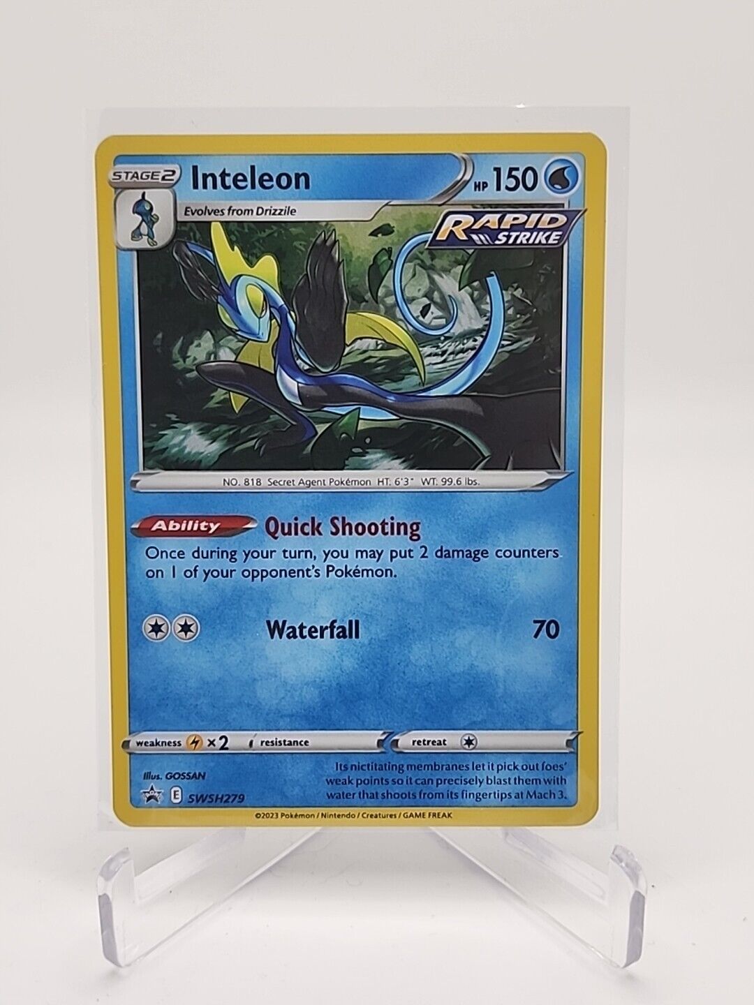 Inteleon SWSH279 Black Star Promo Pokémon TGC Crown Zenith