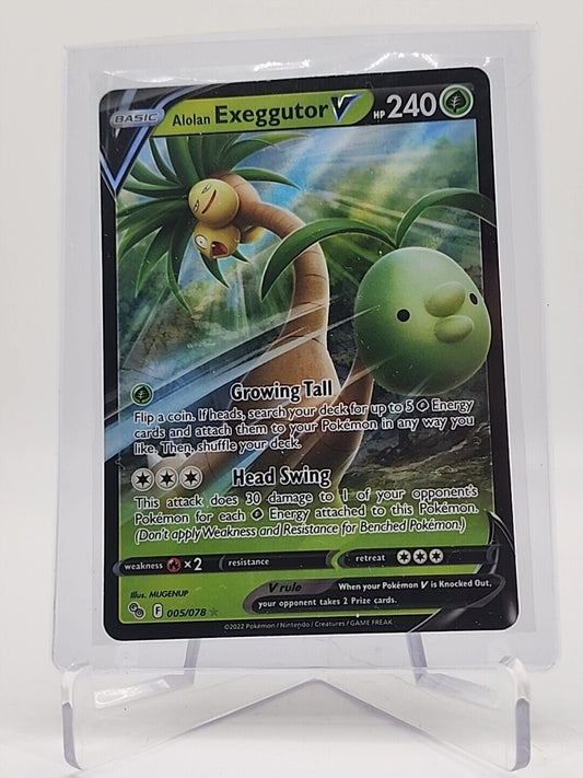 Alolan Exeggutor V 5/78 Pokémon TGC Pokemon Go