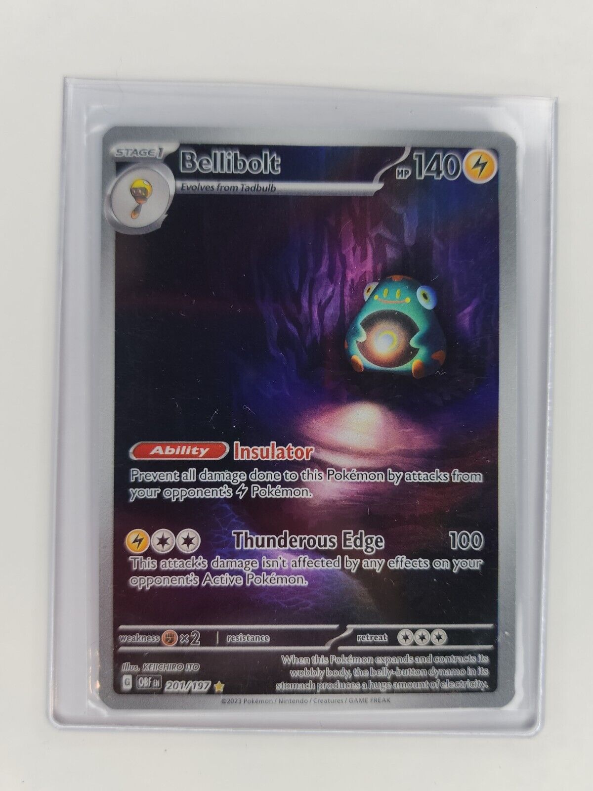 Bellibolt 201/197 Pokémon TGC Obsidian Flames