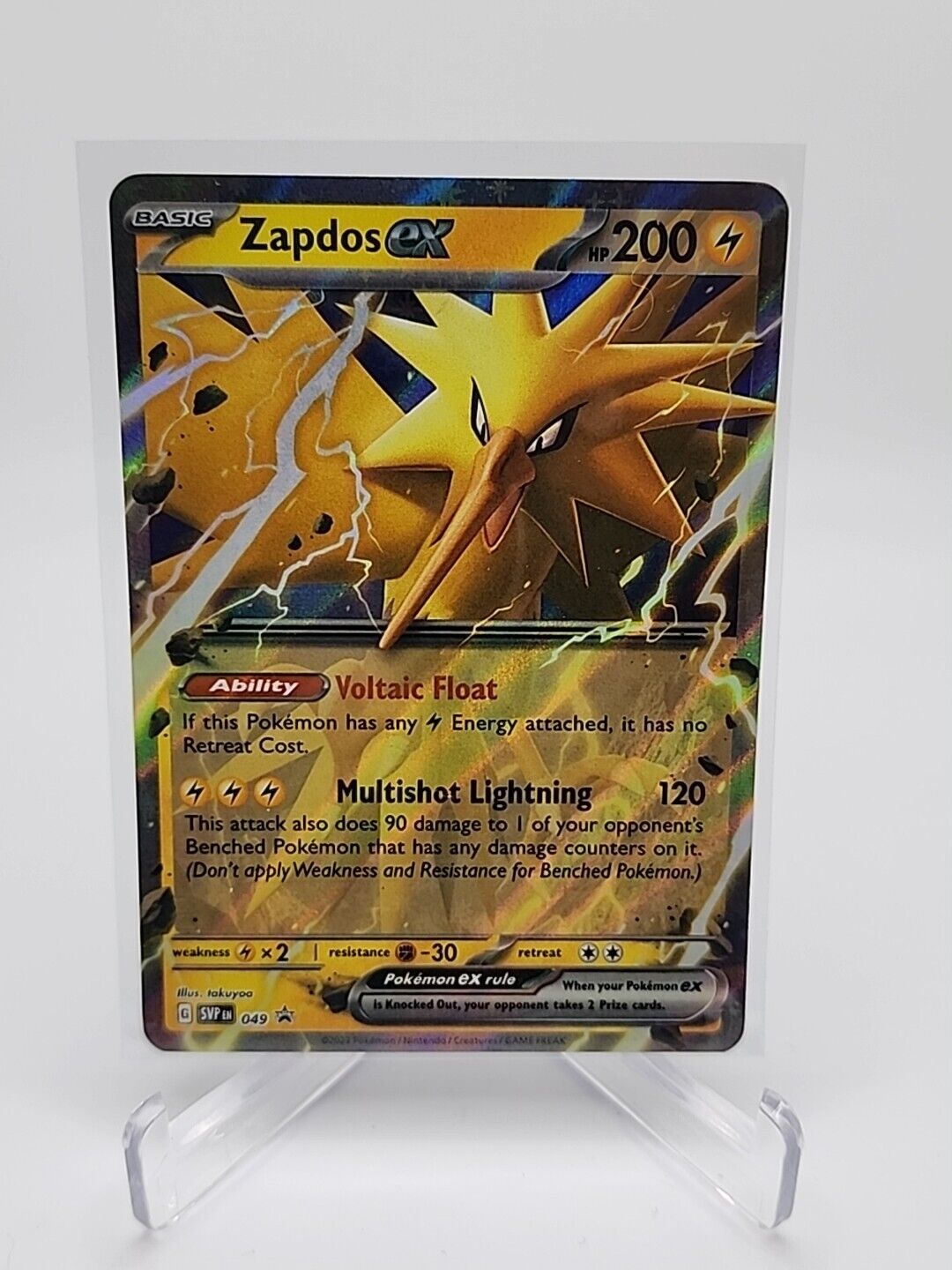 49/100 Zapdos Ex [Black Star Promo] Pokémon TCG Scarlet & Violet - 151