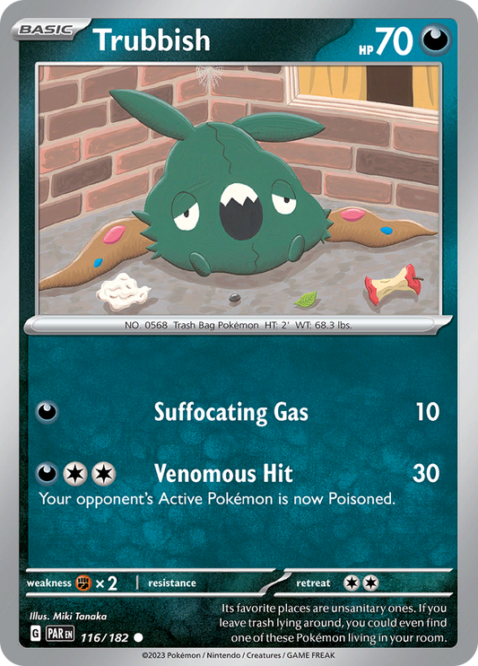 Trubbish  116/182 Pokémon TCG Paradox Rift