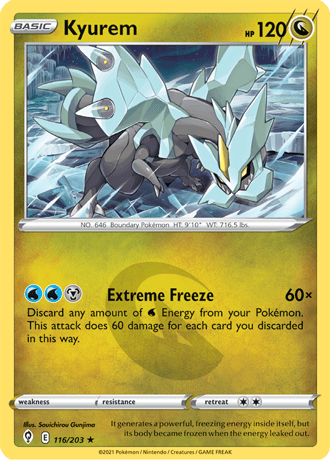 Kyurem  116/203 Pokémon TCG Evolving Skies