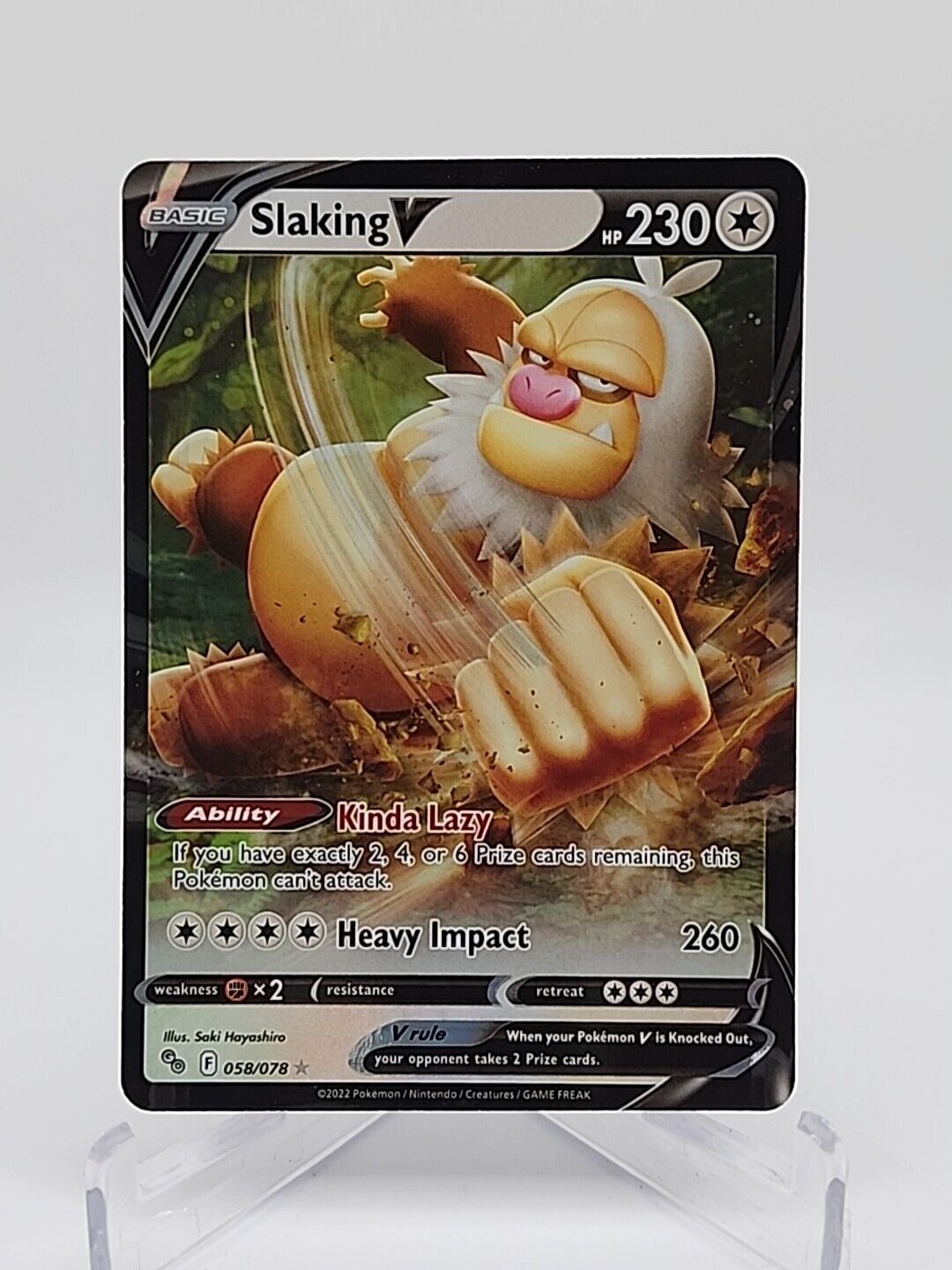 Slaking V  58/78 Pokémon TCG Pokemon Go