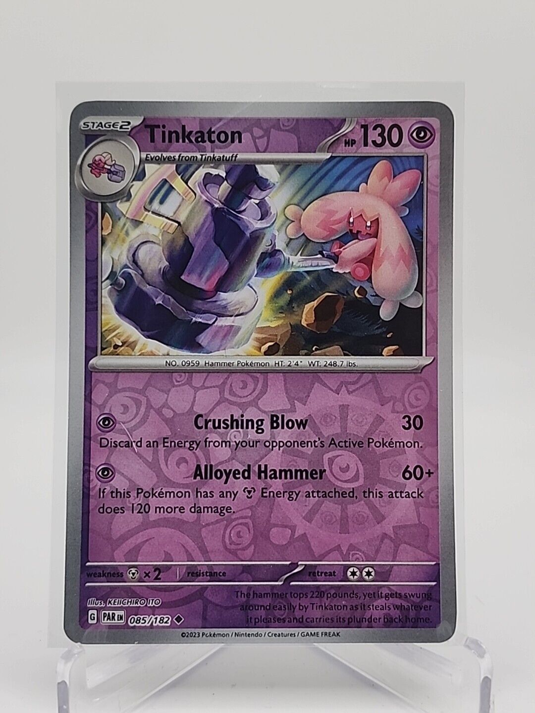 Tinkaton [Reverse Holo]  85/182 Pokémon TCG Paradox Rift