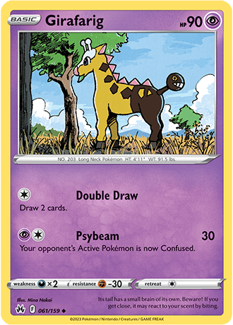 Girafarig  61/159 Pokémon TCG Crown Zenith