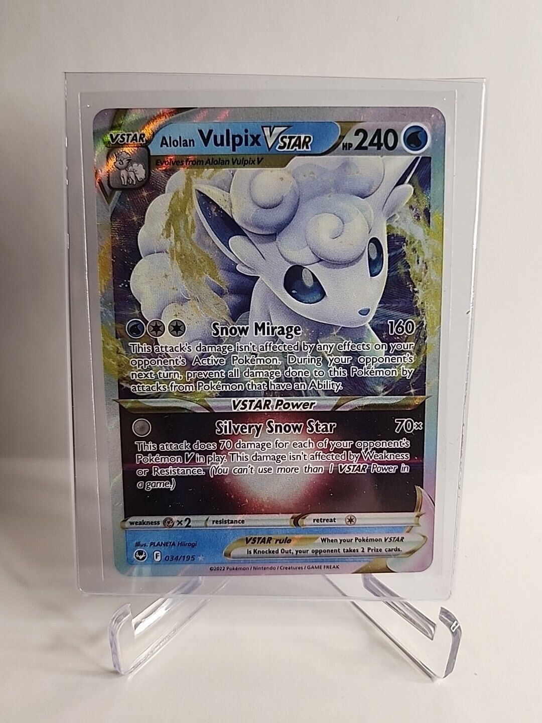 Alolan Vulpix VSTAR 34/195 Pokémon Cards Silver Tempest