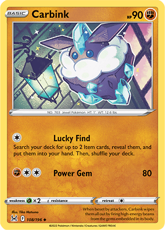 Carbink  108/196 Pokémon TCG Lost Origin