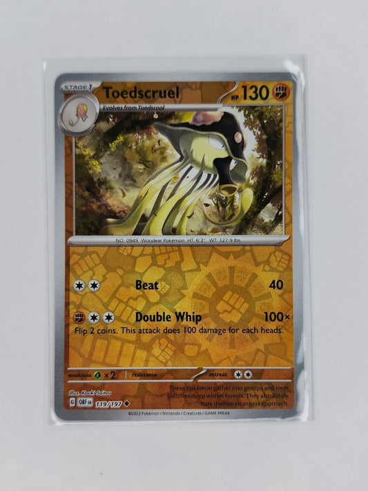 Toedscruel [Reverse Holo] 119/197 Pokémon TGC Obsidian Flames