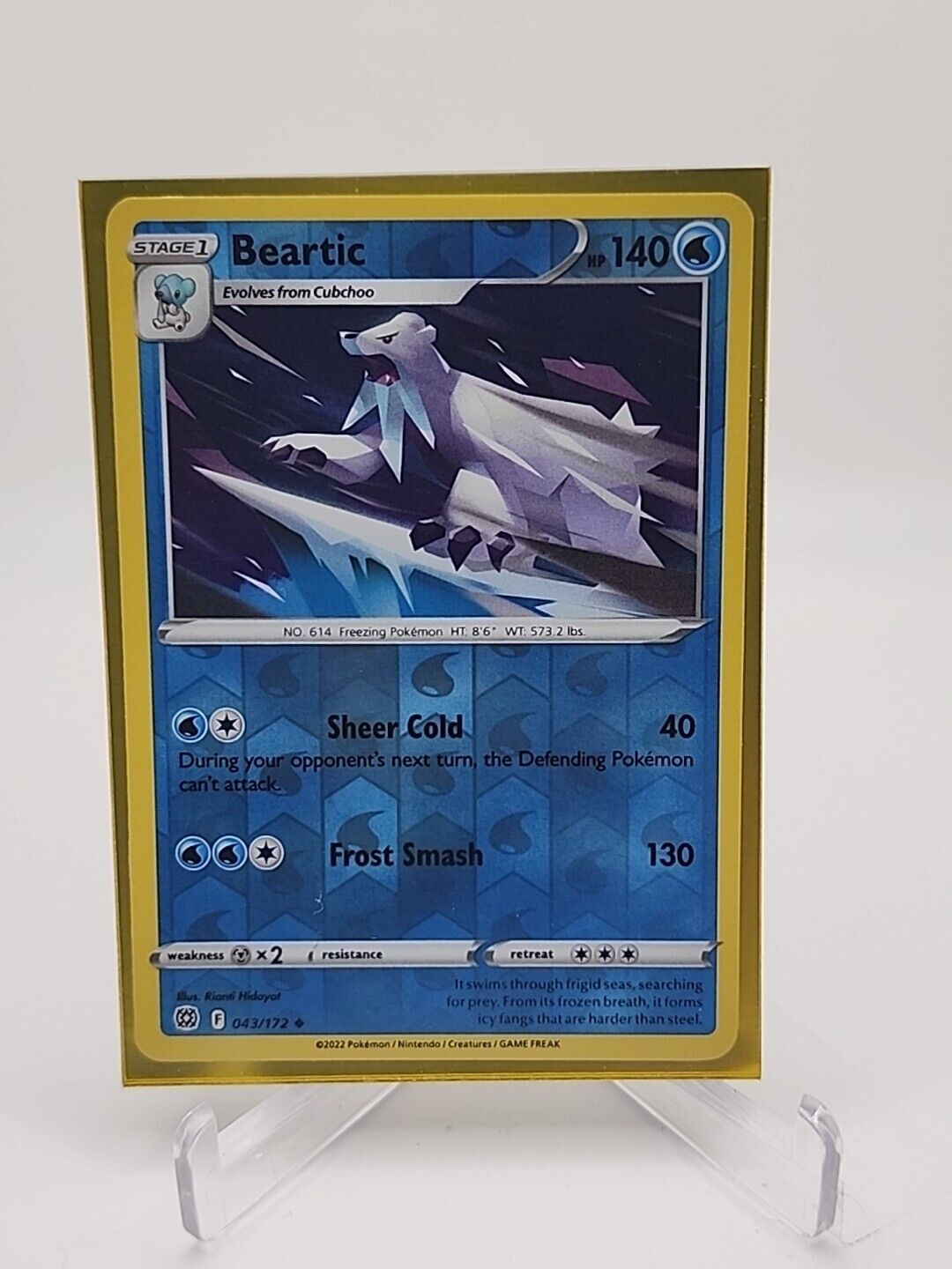 Beartic [Reverse Holo]  43/172 Pokémon TCG Brilliant Stars