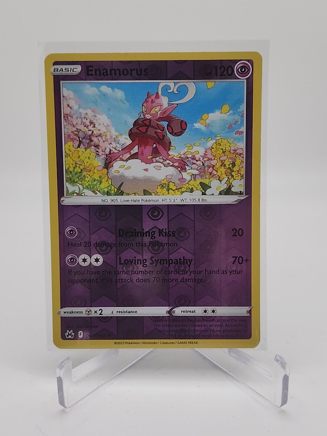 Enamorus [Reverse Holo] 67/159 Pokémon TGC Crown Zenith