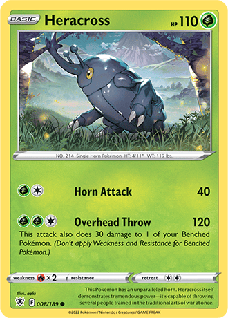 Heracross  8/189 Pokémon TCG Astral Radiance