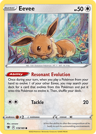 Eevee  119/189 Pokémon TCG Astral Radiance