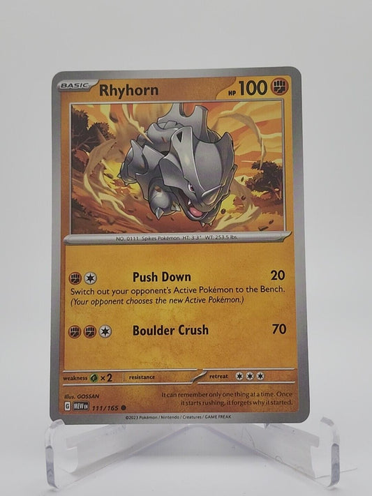 111/165 Rhyhorn  Pokémon TGC Scarlet & Violet - 151