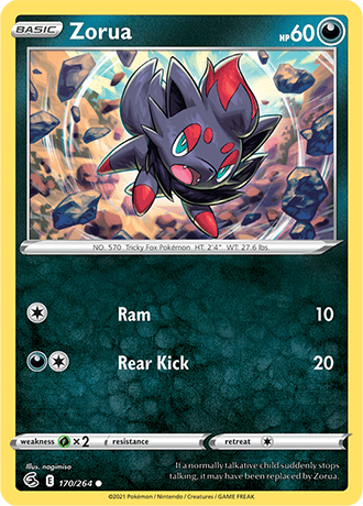 Zorua  170/264 Pokémon TCG Fusion Strike