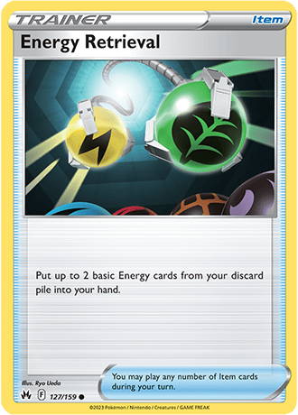 Energy Retrieval  127/159 Pokémon TCG Crown Zenith