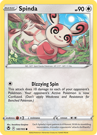 Spinda  141/195 Pokémon TCG Silver Tempest