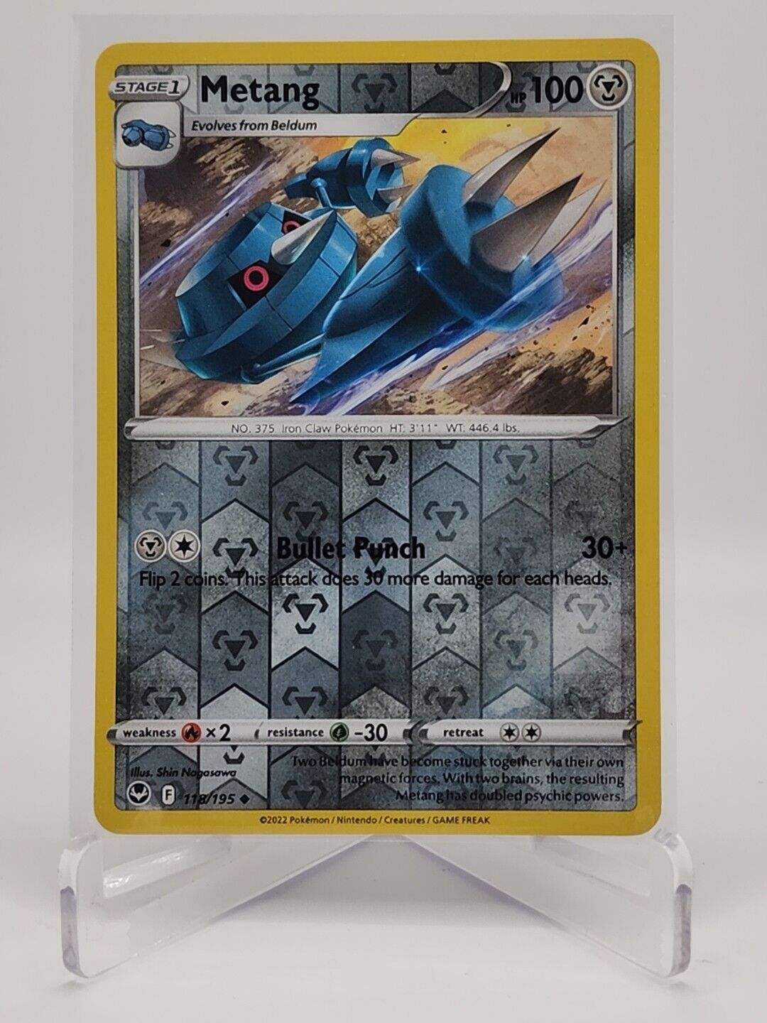 Metang [Reverse Holo]  118/195 Pokémon TCG Silver Tempest