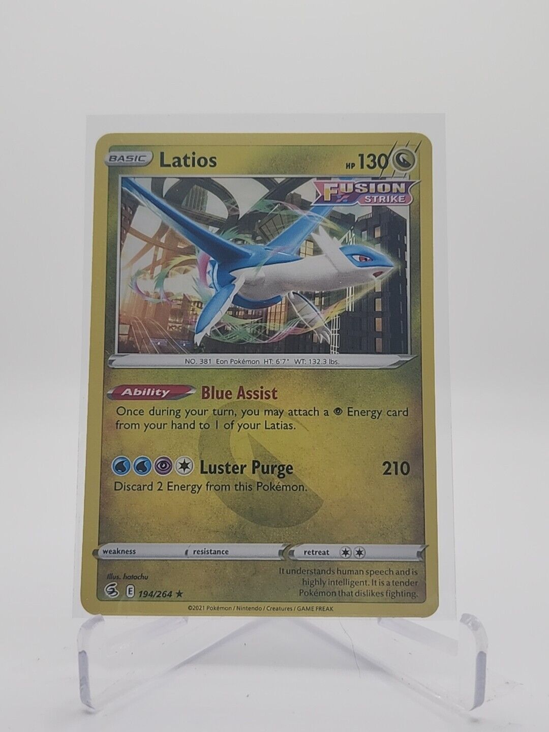 Latios 194/264 Pokémon TGC Fusion Strike