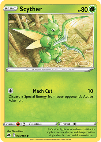 Scyther  6/159 Pokémon TCG Crown Zenith