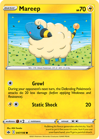 Mareep  47/203 Pokémon TCG Chilling Reign