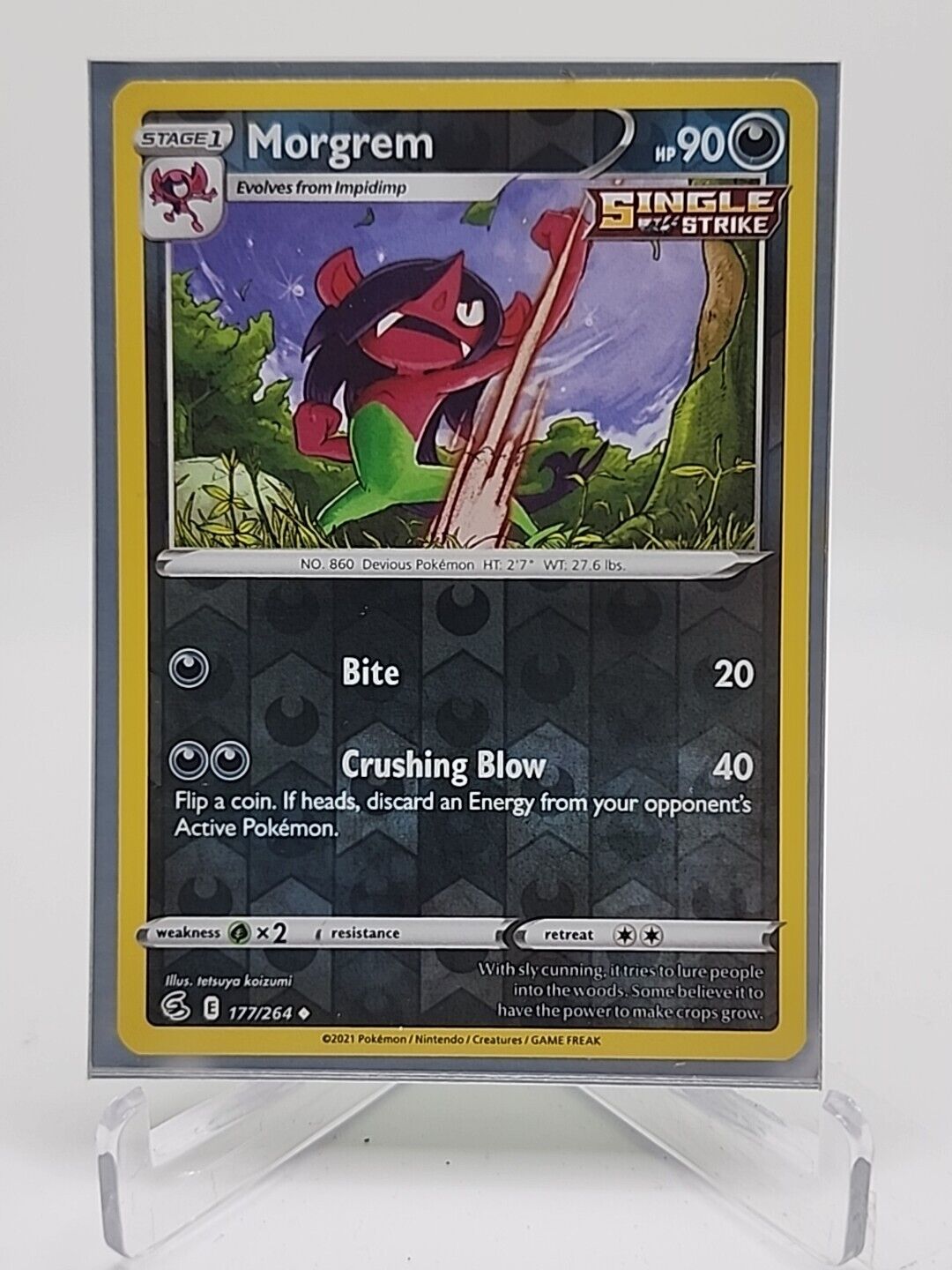 Morgrem [Reverse Holo]  177/264 Pokémon TCG Fusion Strike