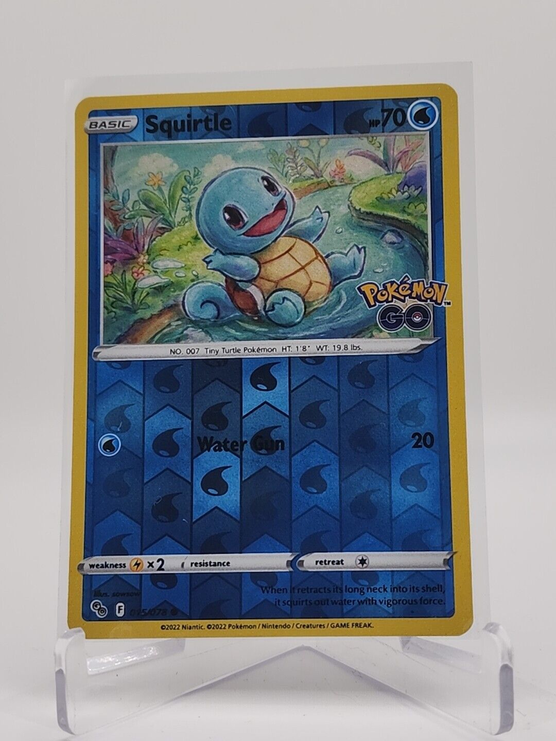 Squirtle [Reverse Holo] 15/78 Pokémon TGC Pokemon Go