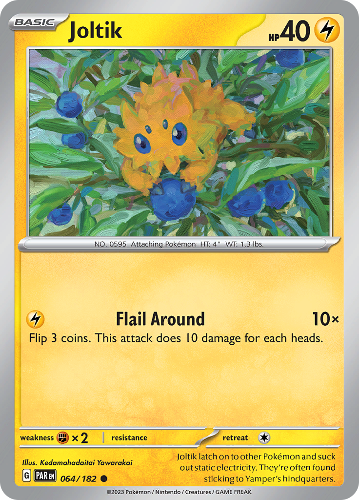 Joltik  64/182 Pokémon TCG Paradox Rift