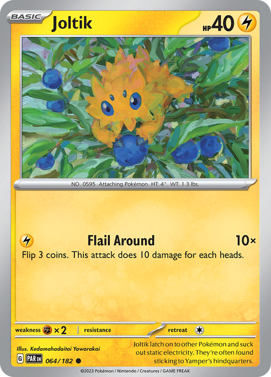 Joltik  64/182 Pokémon TCG Paradox Rift