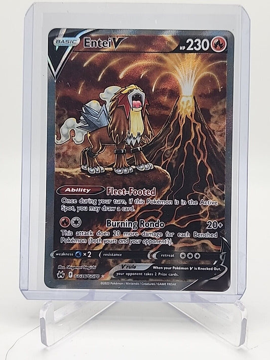 Entei V  GG36/159 Pokémon TCG Crown Zenith