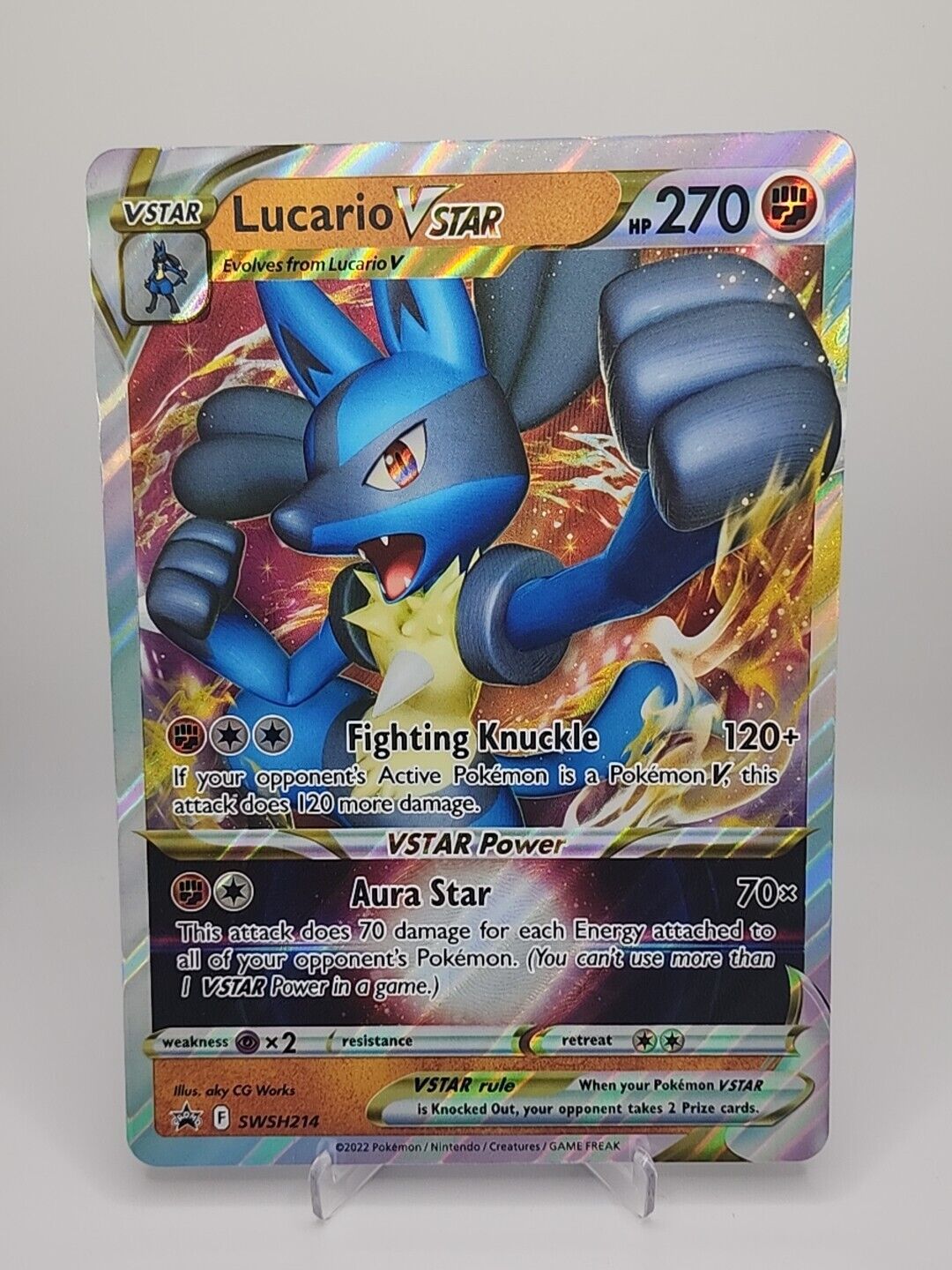 Lucario VStar [Jumbo]  SWSH214 Pokémon TCG  - Jumbo Card