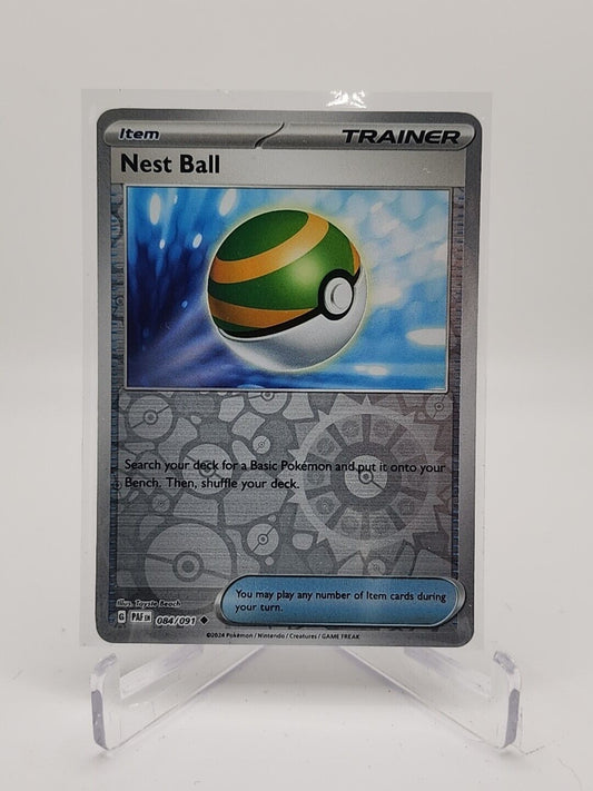 Nest Ball [Reverse Holo]  84/91 Pokémon TCG Paldean Fates