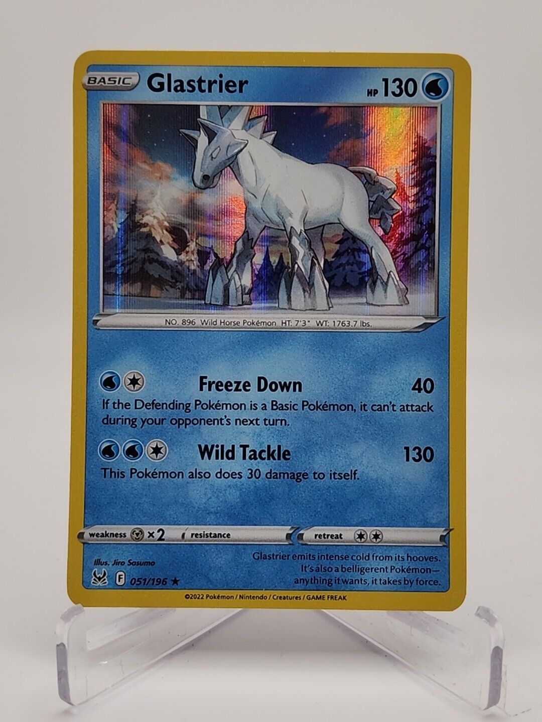 Glastrier  51/196 Pokémon TCG Lost Origin