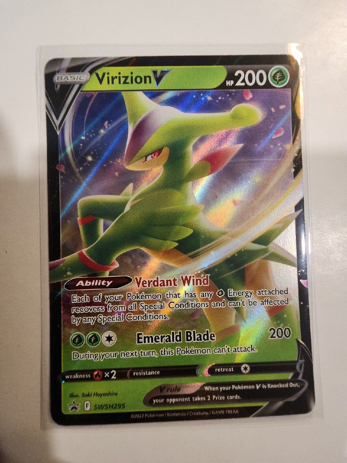 Virizion V - SWSH295 Sword & Shield Promo Pokemon TCG Near Mint