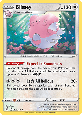 Blissey  203/264 Pokémon TCG Fusion Strike