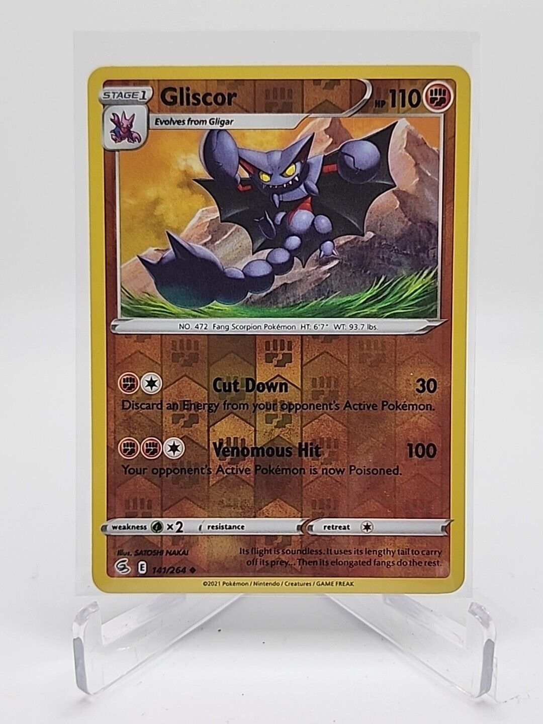 Gliscor [Reverse Holo]  141/264 Pokémon TCG Fusion Strike