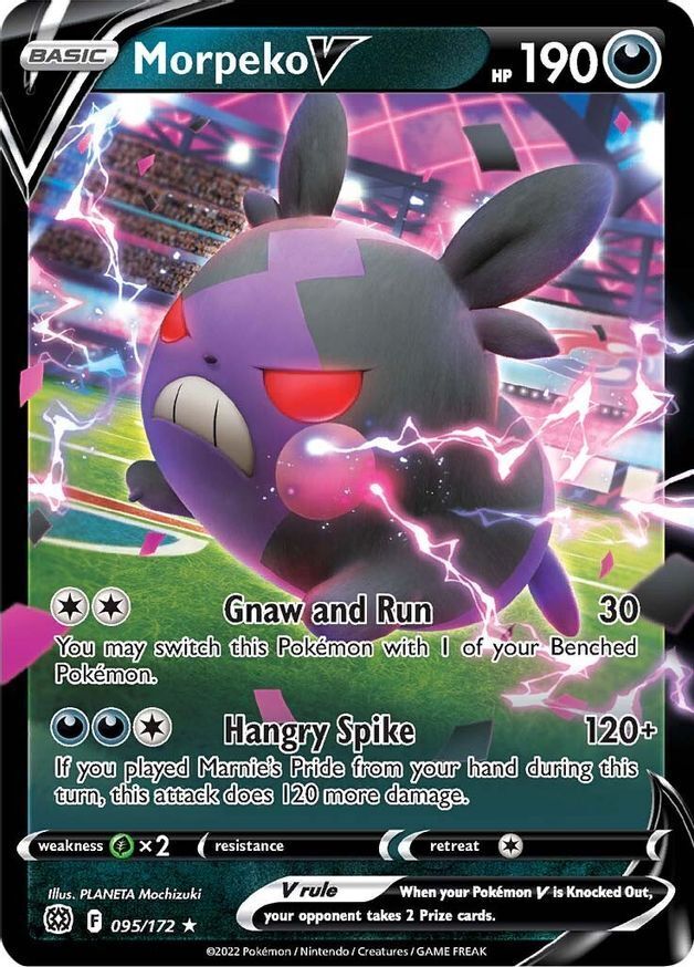 Morpeko V  95/172 Pokémon TCG Brilliant Stars