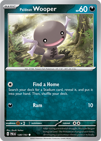 Paldean Wooper  128/193 Pokémon TCG Paldea Evolved