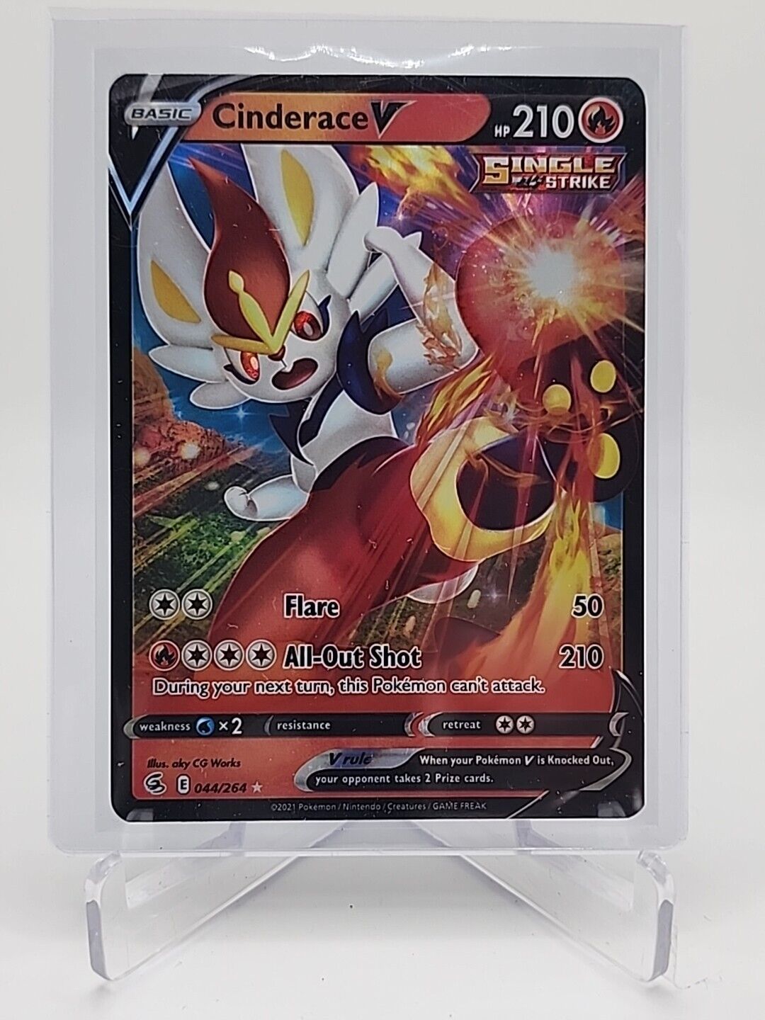 Cinderace V  44/264 Pokémon TCG Fusion Strike