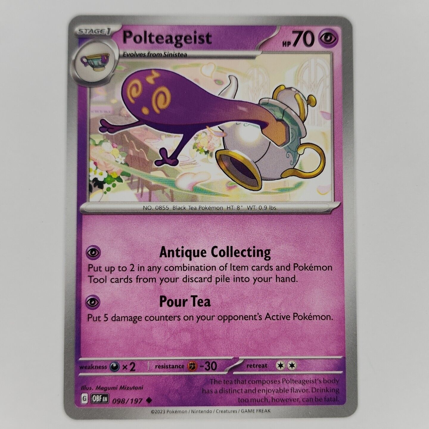 Polteageist 98/197 Pokémon TGC Obsidian Flames