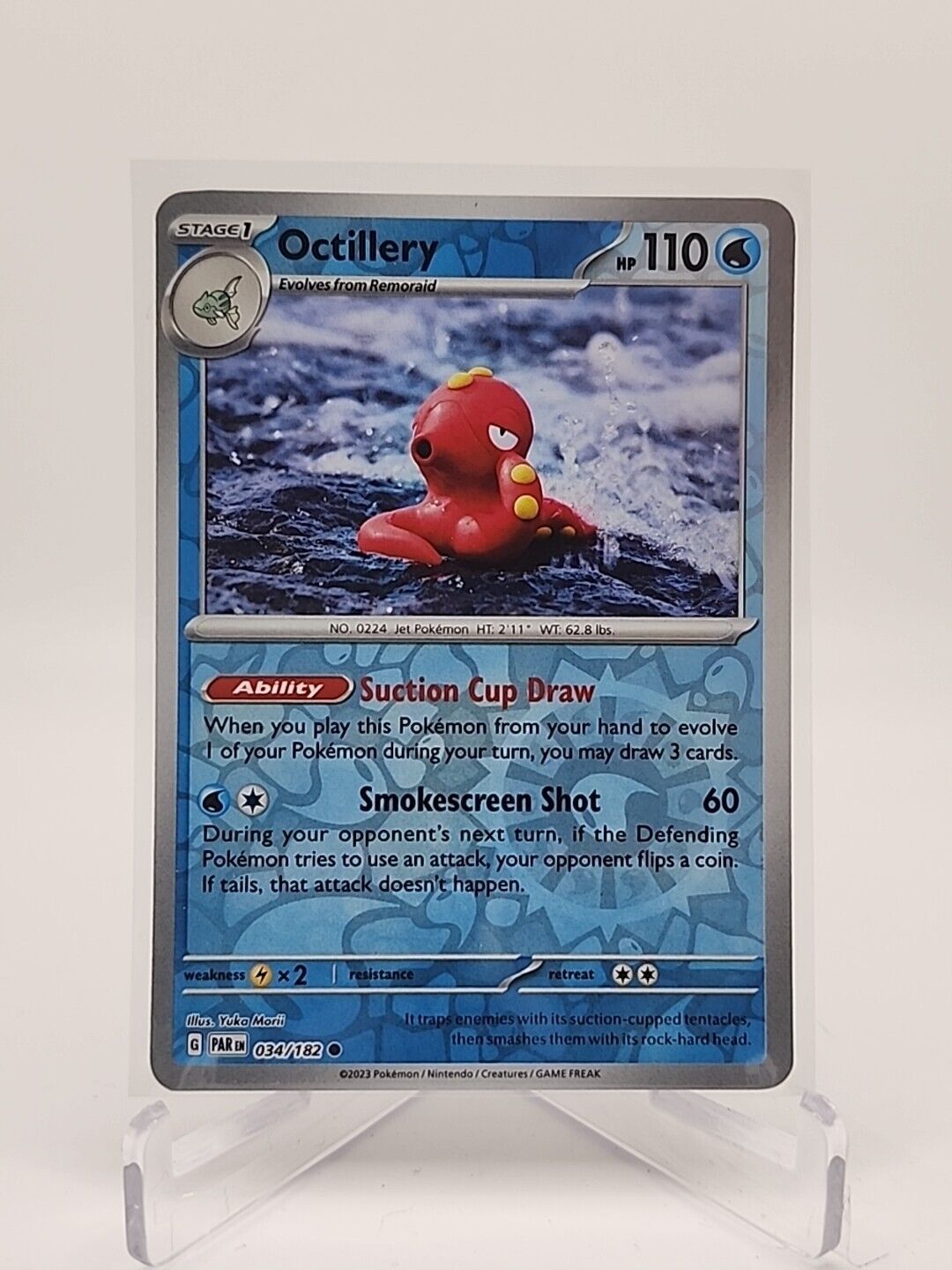 Octillery [Reverse Holo]  34/182 Pokémon TCG Paradox Rift